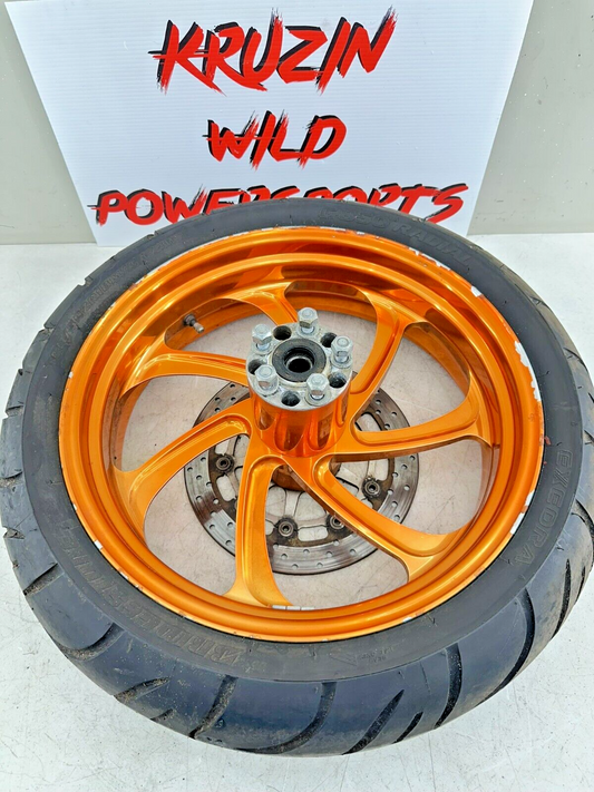2006 Victory Kingpin 18x5 Rear Wheel Rim/Orange