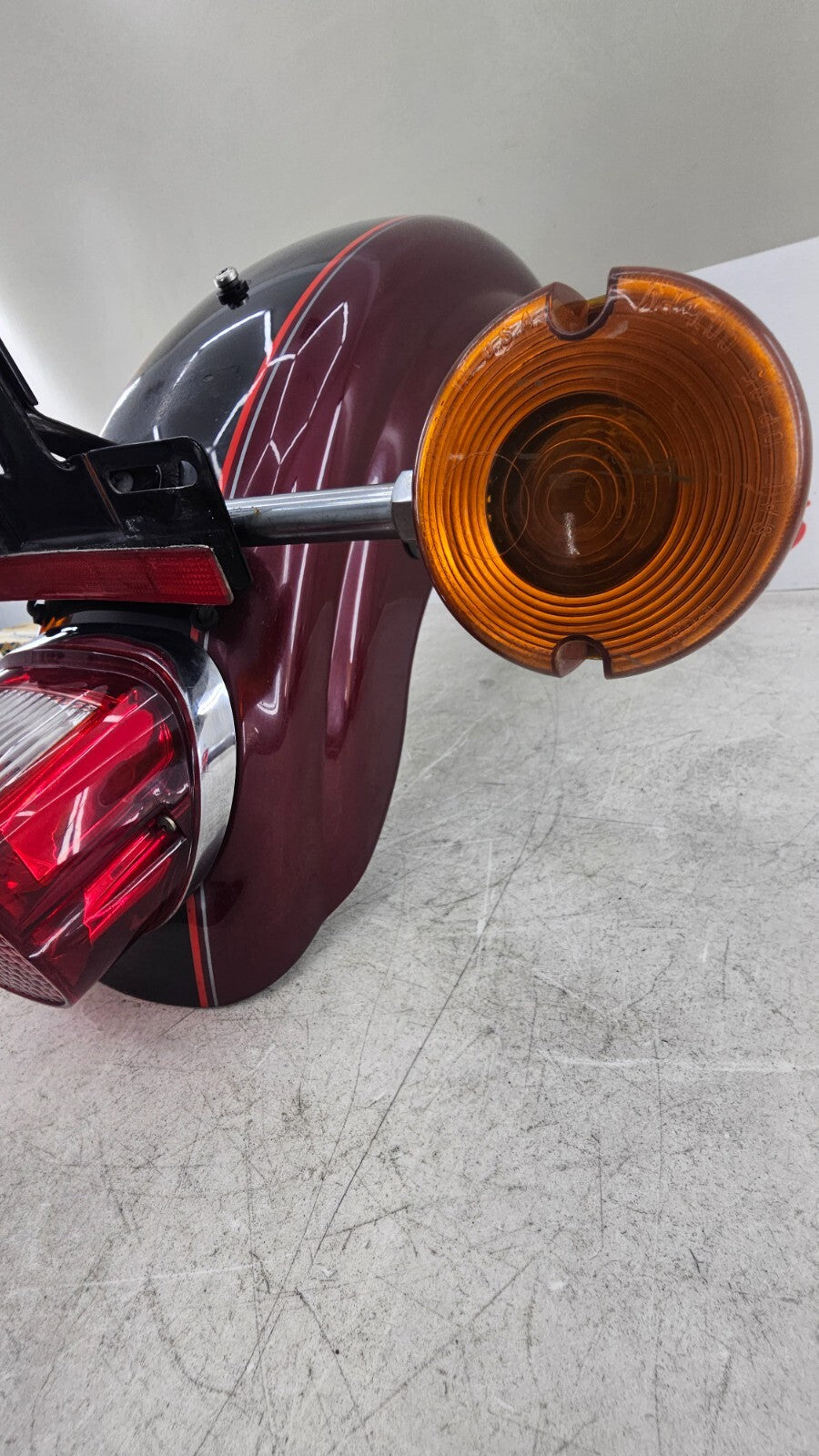 2000 Harley Davidson Sportster Rear Fender Brake Light Turn Signal Bar