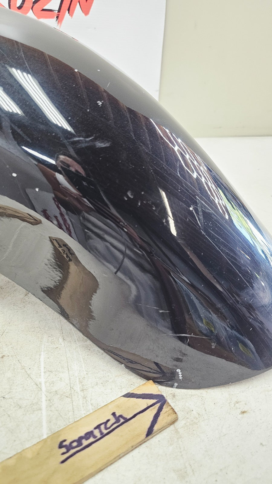 2000 HONDA VALKYRIE INTERSTATE Front Wheel Fender w/ Chrome Trim Tip Black