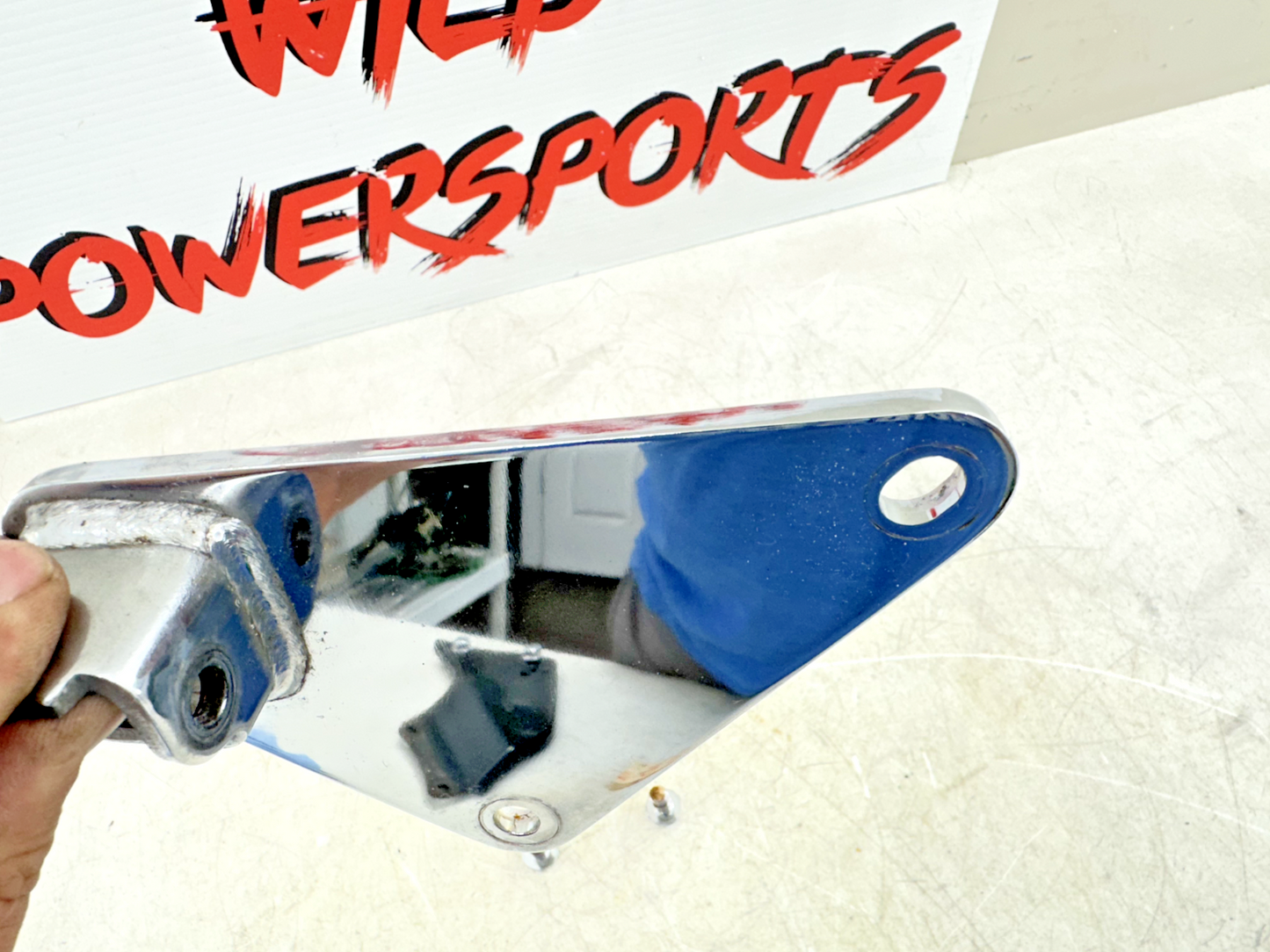 1999 HONDA VALKYRIE INTERSTATE Chrome Driver Left Side Foot Peg mount frame