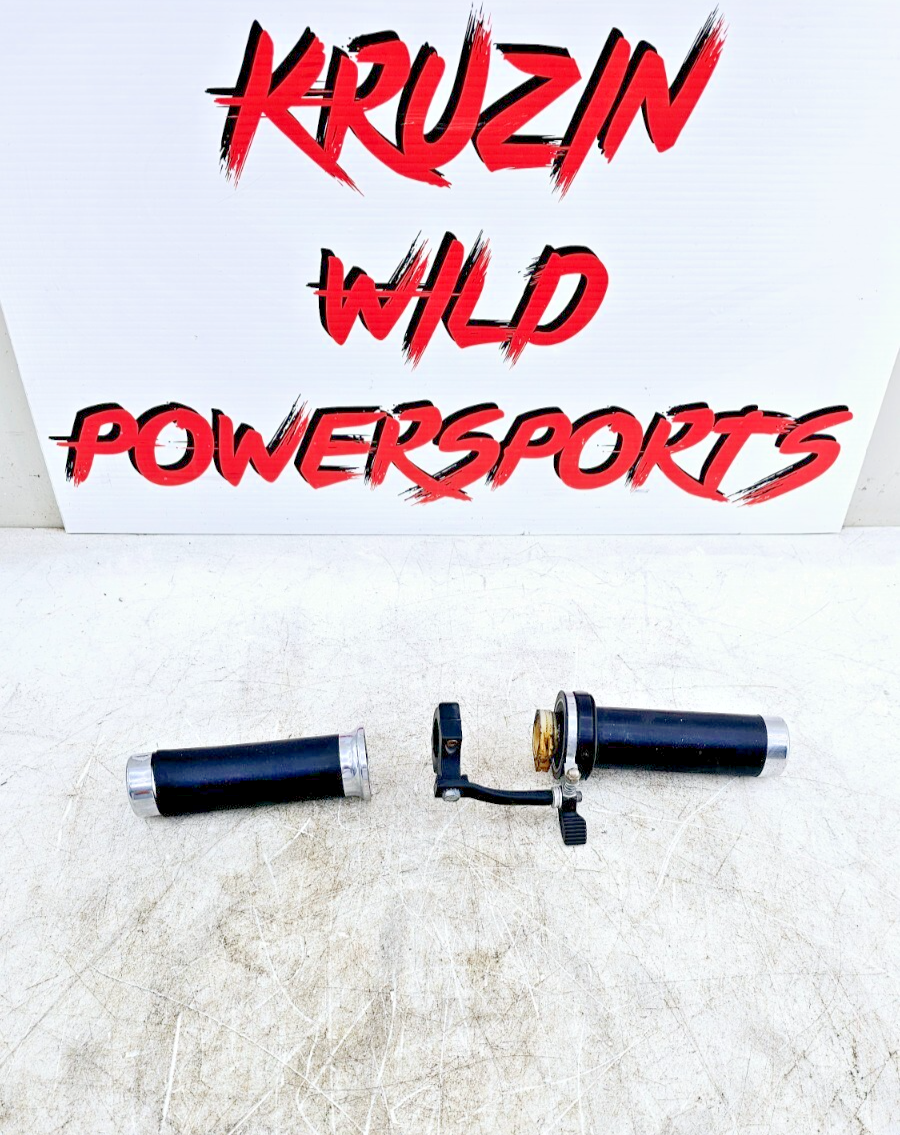 1999 HONDA VALKYRIE INTERSTATE Left Right Throttle Handle Black Grip Cruise Lock