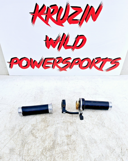 1999 HONDA VALKYRIE INTERSTATE Left Right Throttle Handle Black Grip Cruise Lock