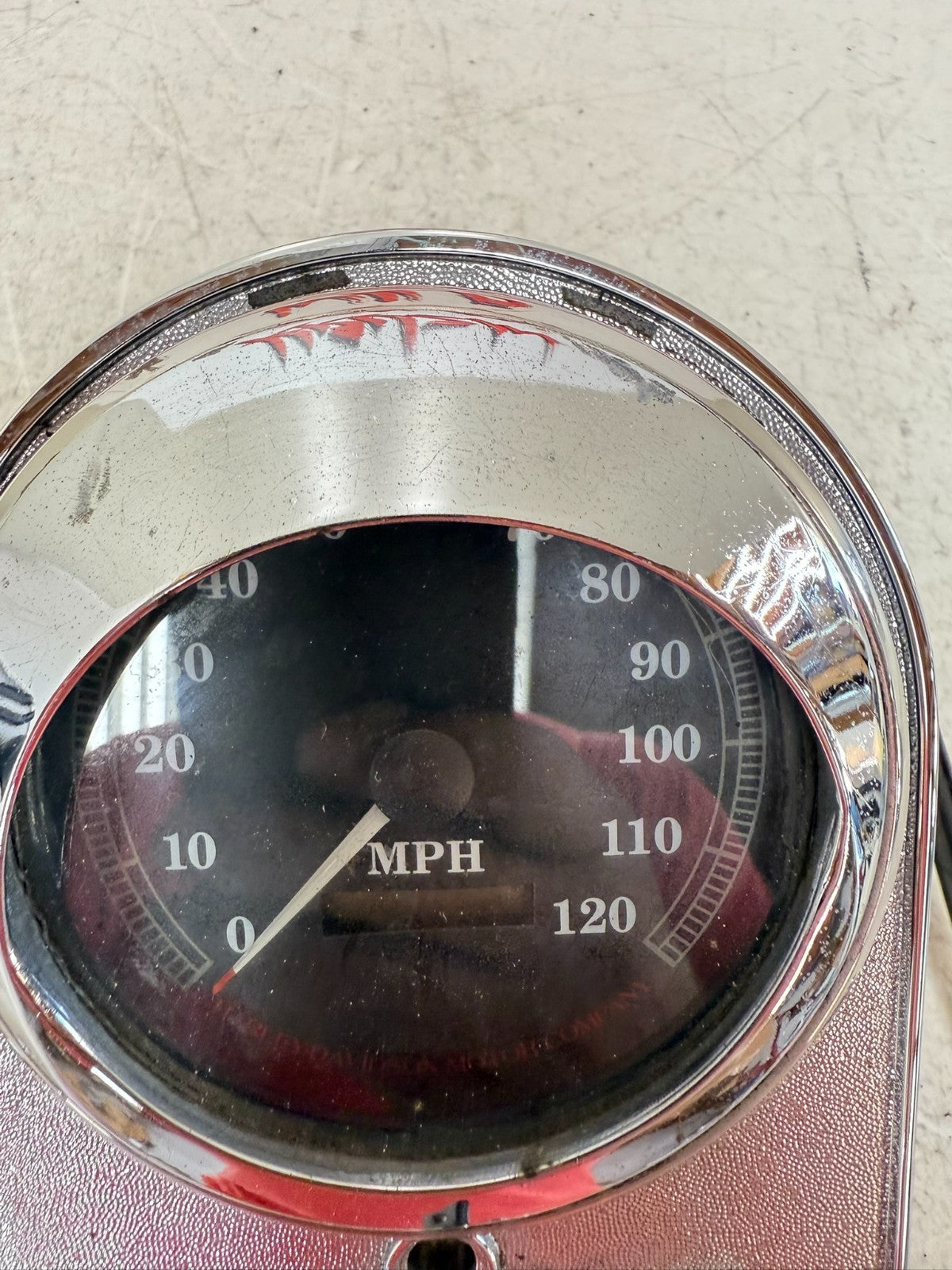 1997 HARLEY DAVIDSON SOFTAIL Dash Console Speedometer Ignition Switch Chrome