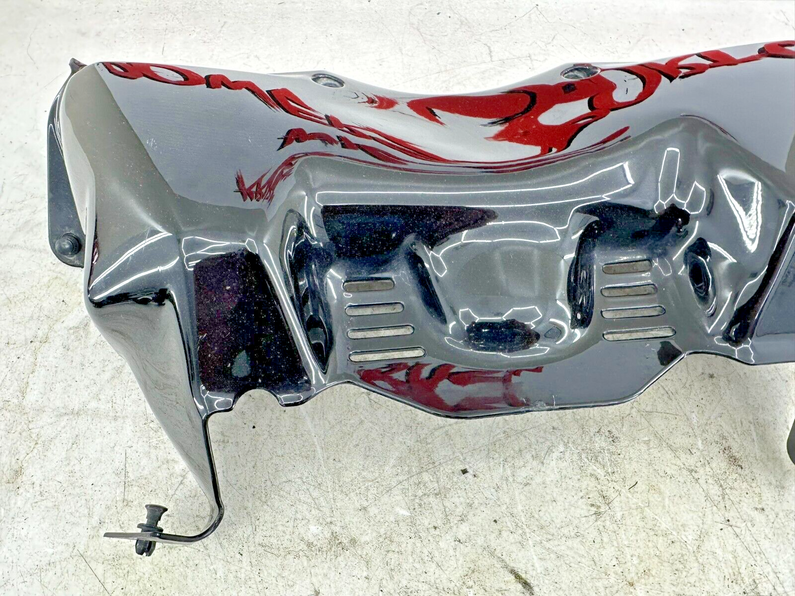 2004 Honda Goldwing GL1800 Black Center Lower Fairin Cowl Panel