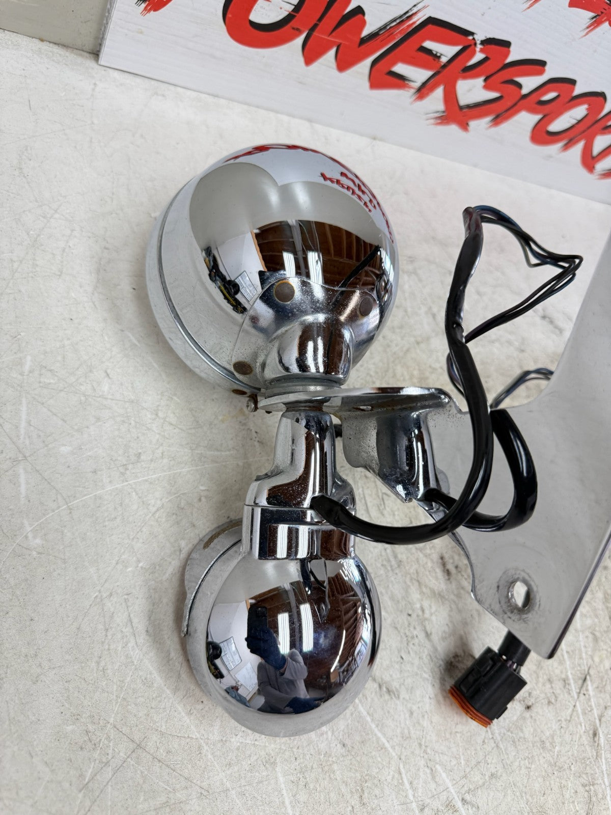 1995 HARLEY FLH ELECTRA GLIDE Chrome Highway Fog Lamp Turn Signal Light Bar