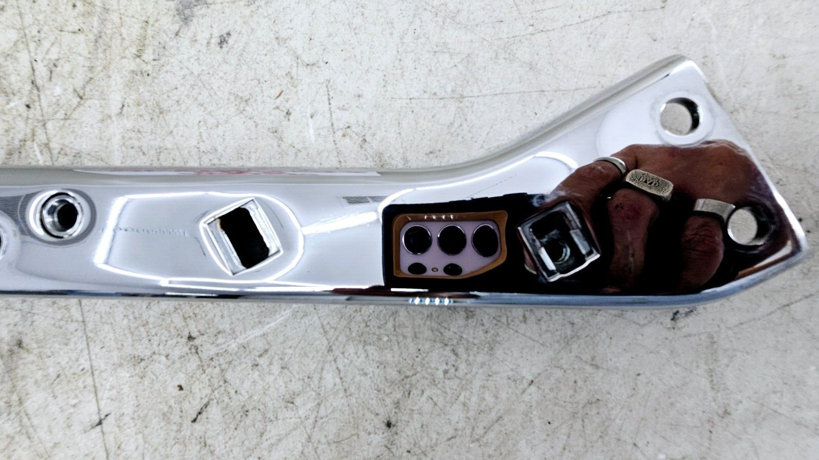 1998 HARLEY FLH ELECTRA GLIDE Chrome Saddlebag Mounting Bracket Arm Bars