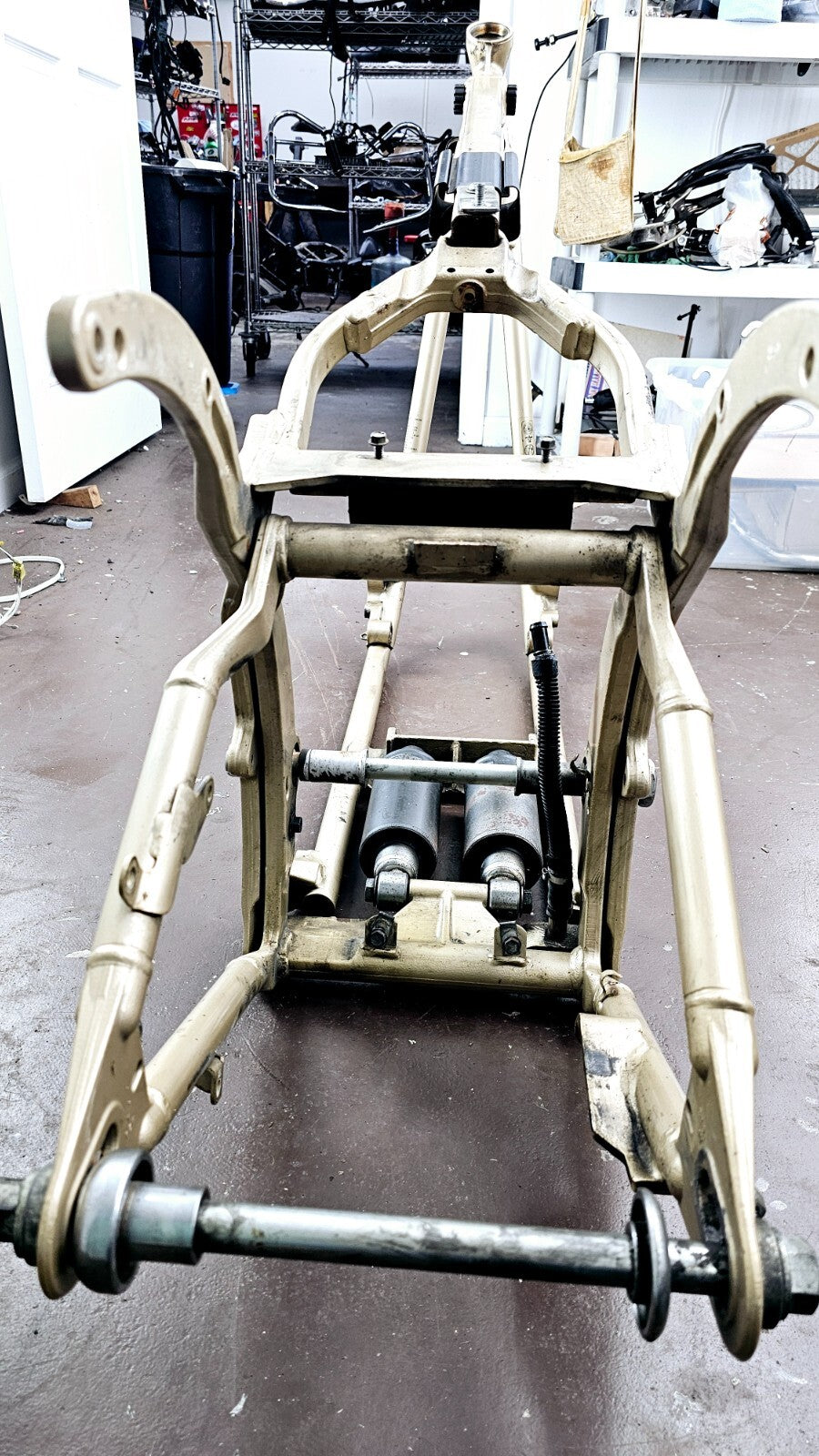 2003 HARLEY SOFTAIL DEUCE Frame Chassis Swingarm Shocks Straight