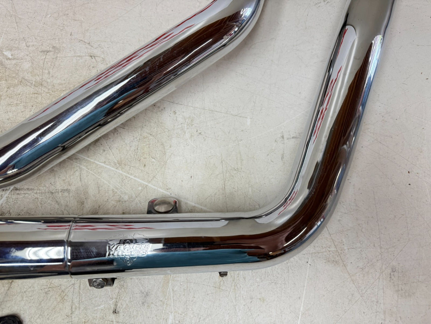 2003 HARLEY DYNA WIDE GLIDE Vance Hines Straightshots Exhaust System w/ Bracket