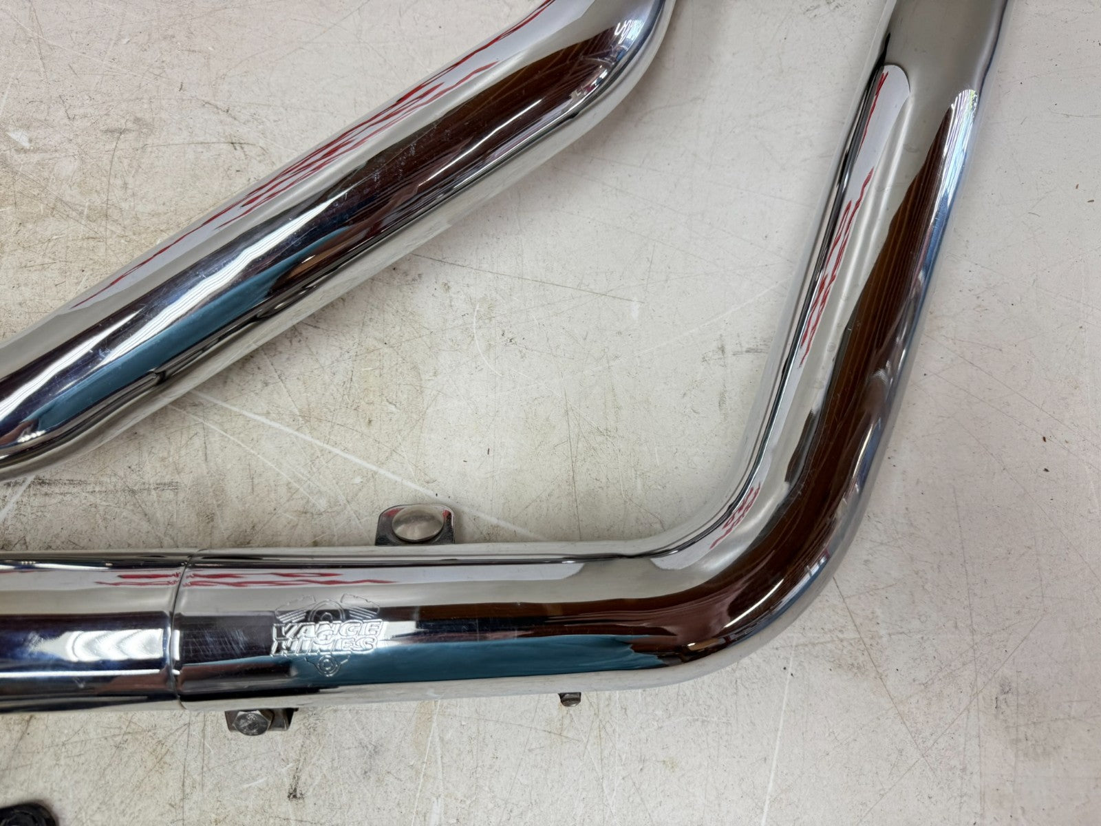 2003 HARLEY DYNA WIDE GLIDE Vance Hines Straightshots Exhaust System w/ Bracket