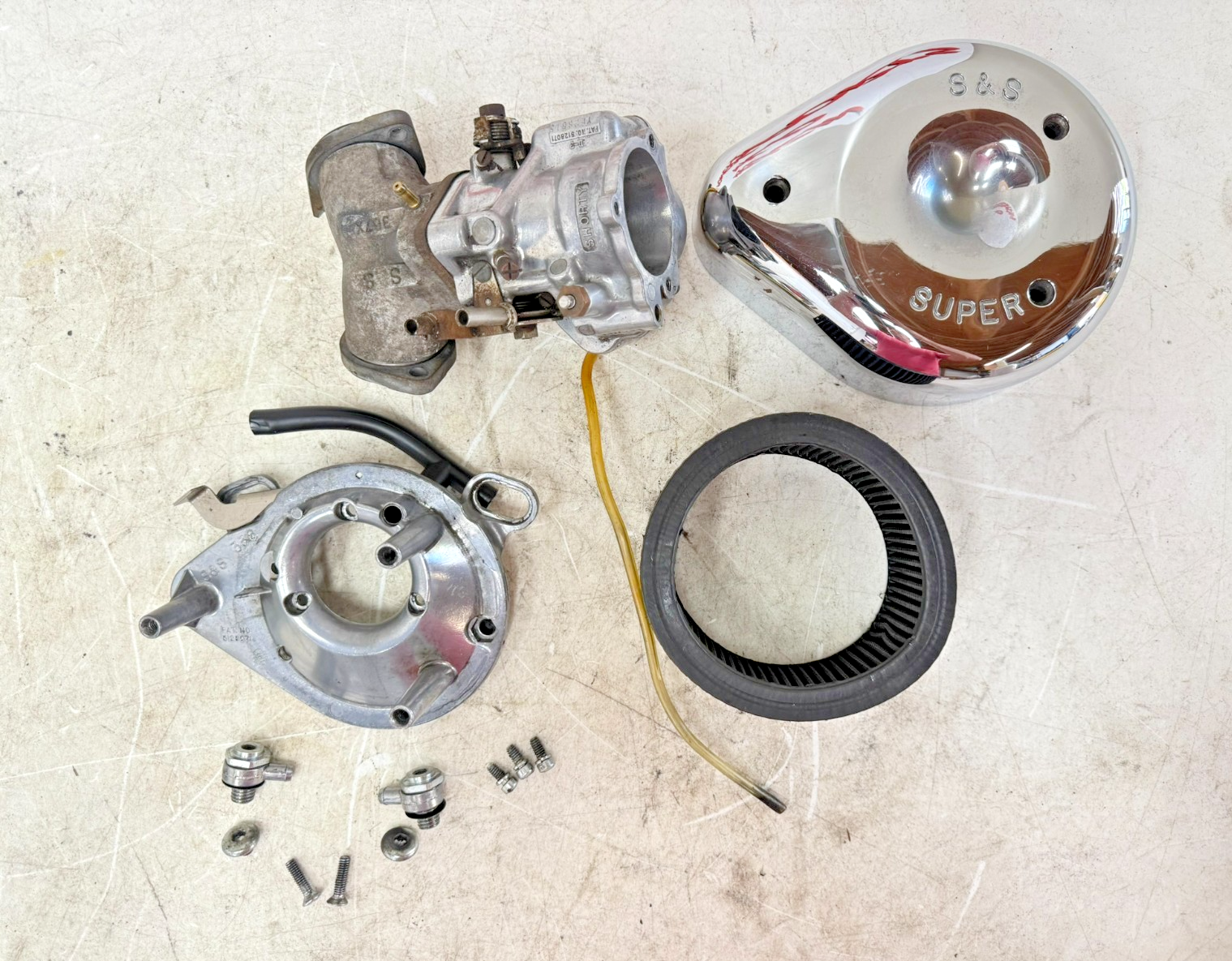 1997 HARLEY DAVIDSON SOFTAIL S&S Super E Carburetor Carb Carburator Kit Set