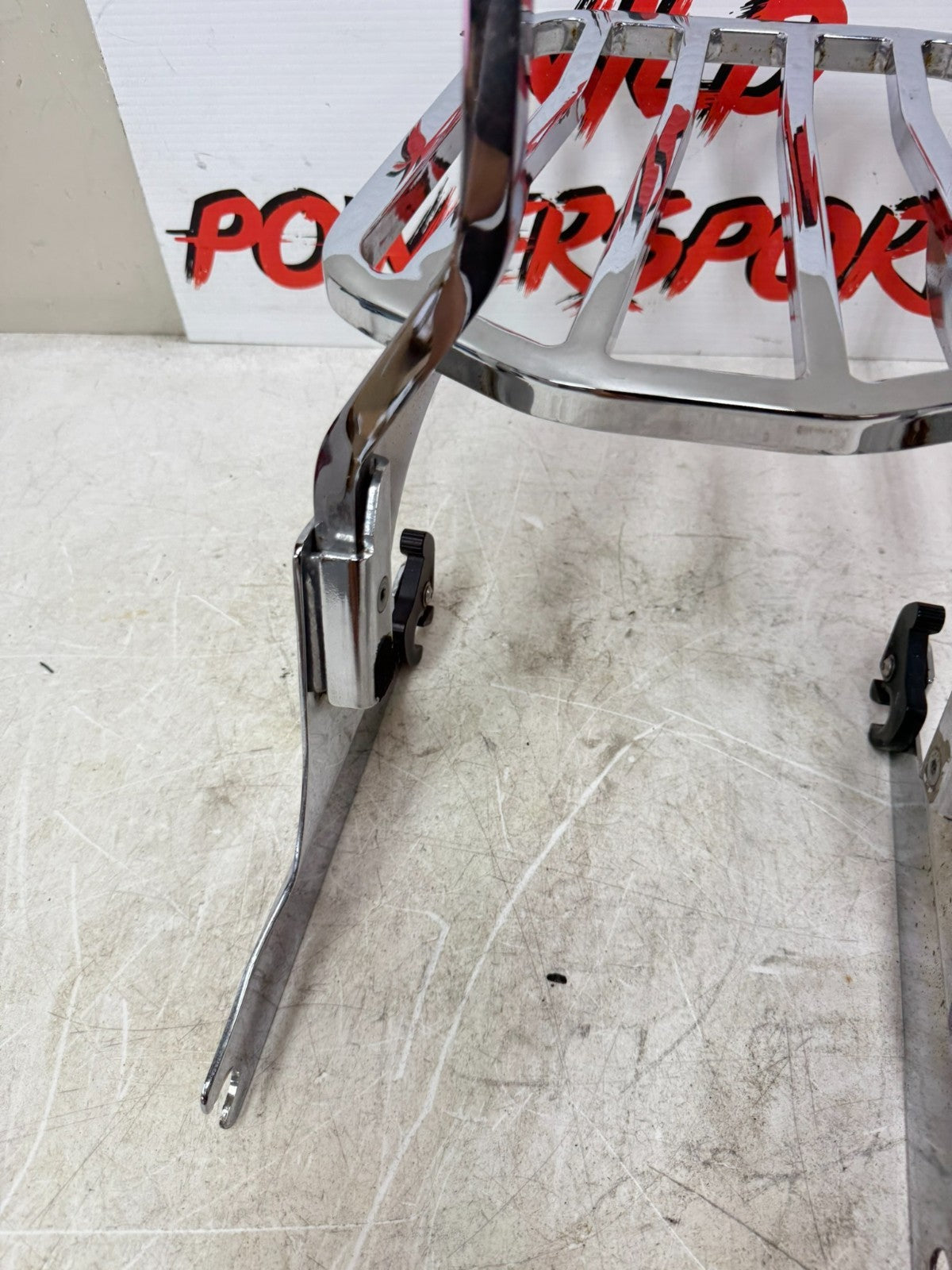 1997 HARLEY DAVIDSON SOFTAIL Chrome Rear Backrest Sissy Bar Luggage Rack