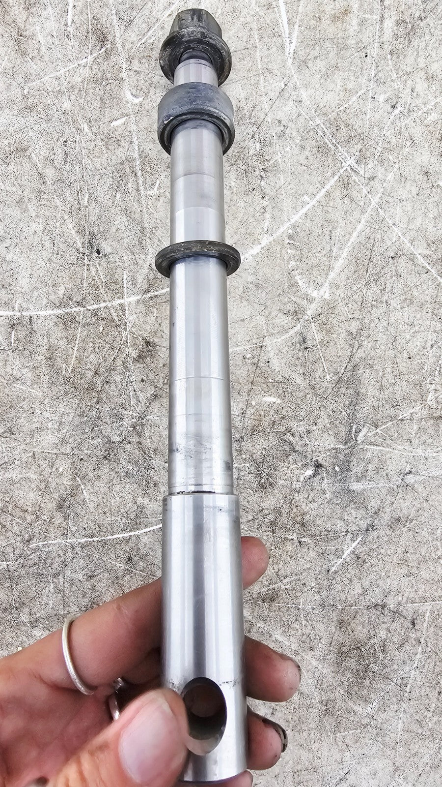 2000 Harley Davidson Sportster Front Wheel Axle Bolt Shaft Straight