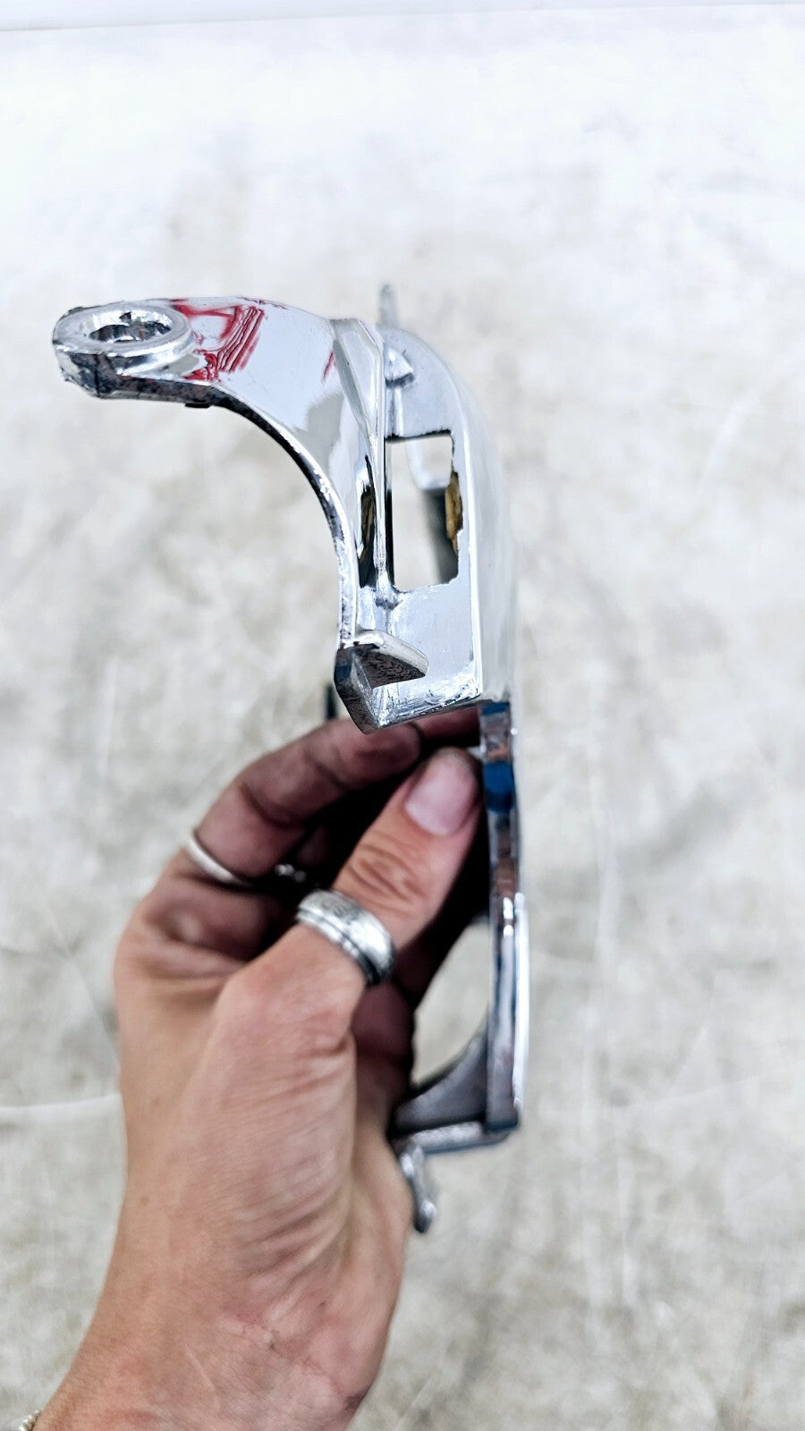 1999 HONDA VALKYRIE INTERSTATE Chrome Center Seat Lock Cover Fairing Panel