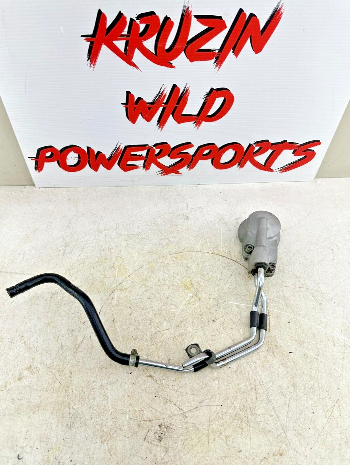 1999 HARLEY SOFTAIL OEM HD Oil Filter Housing + Chrome Hard Lines