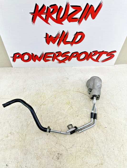 1999 HARLEY SOFTAIL OEM HD Oil Filter Housing + Chrome Hard Lines