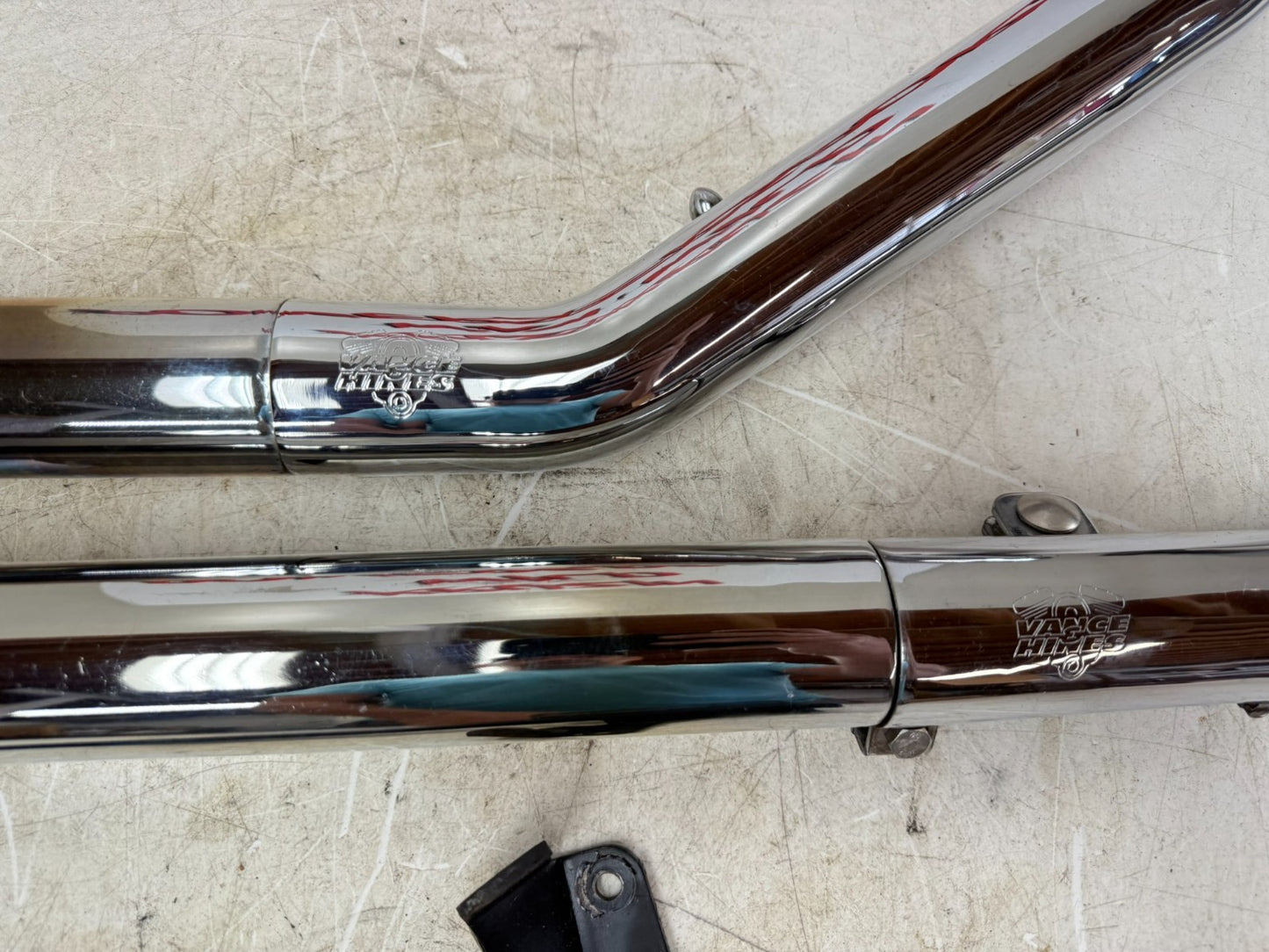 2003 HARLEY DYNA WIDE GLIDE Vance Hines Straightshots Exhaust System w/ Bracket