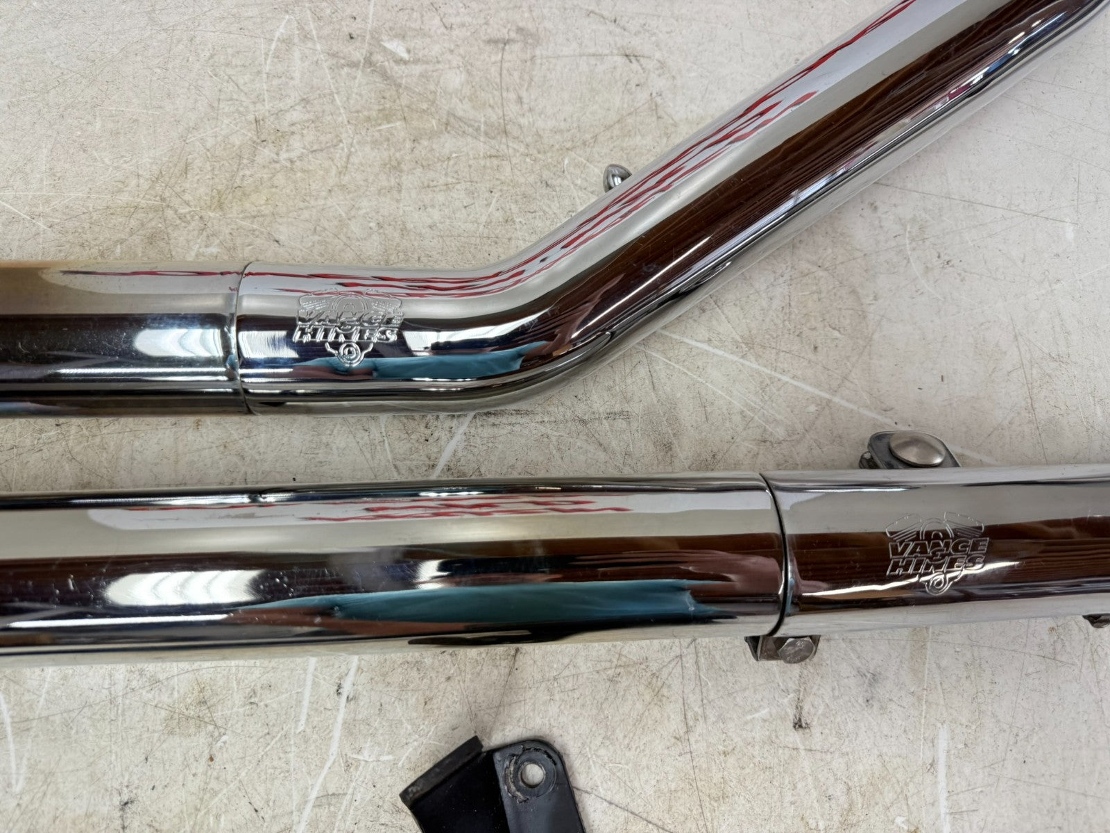 2003 HARLEY DYNA WIDE GLIDE Vance Hines Straightshots Exhaust System w/ Bracket