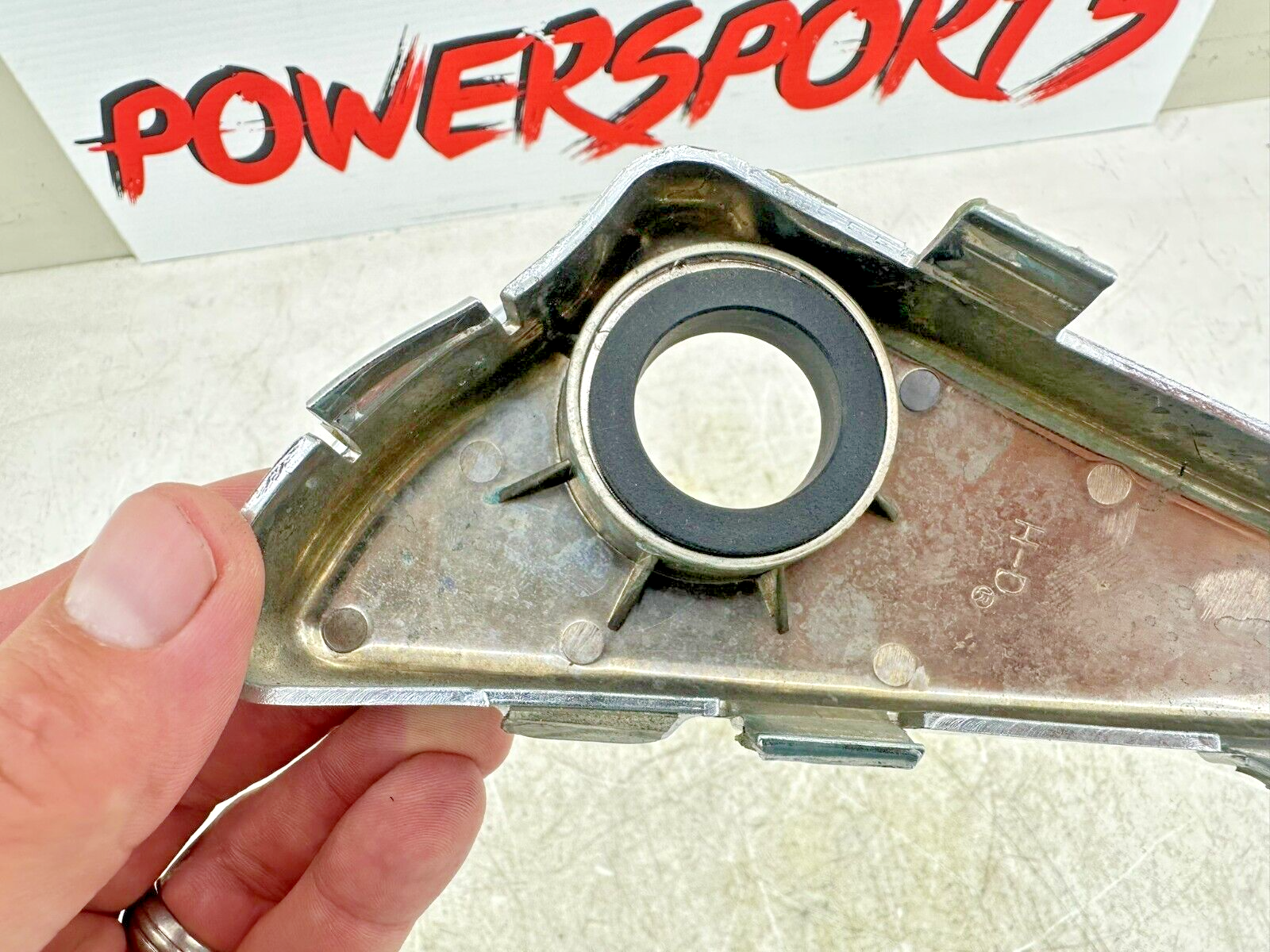 2003 Harley Davidson VRod VRSCA Chrome Ignition Switch Right Side Cover Triangle