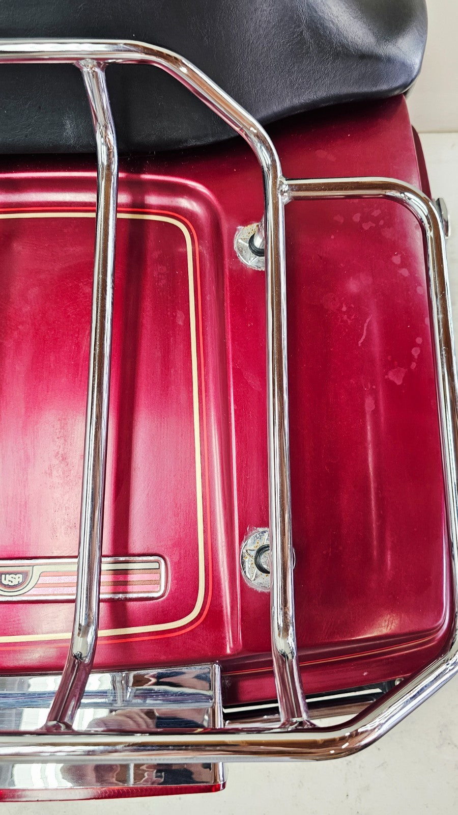 1996 HARLEY FLH ELECTRA GLIDE Trunk Tour Pack Top Box Speaker Lids Backrest Rack