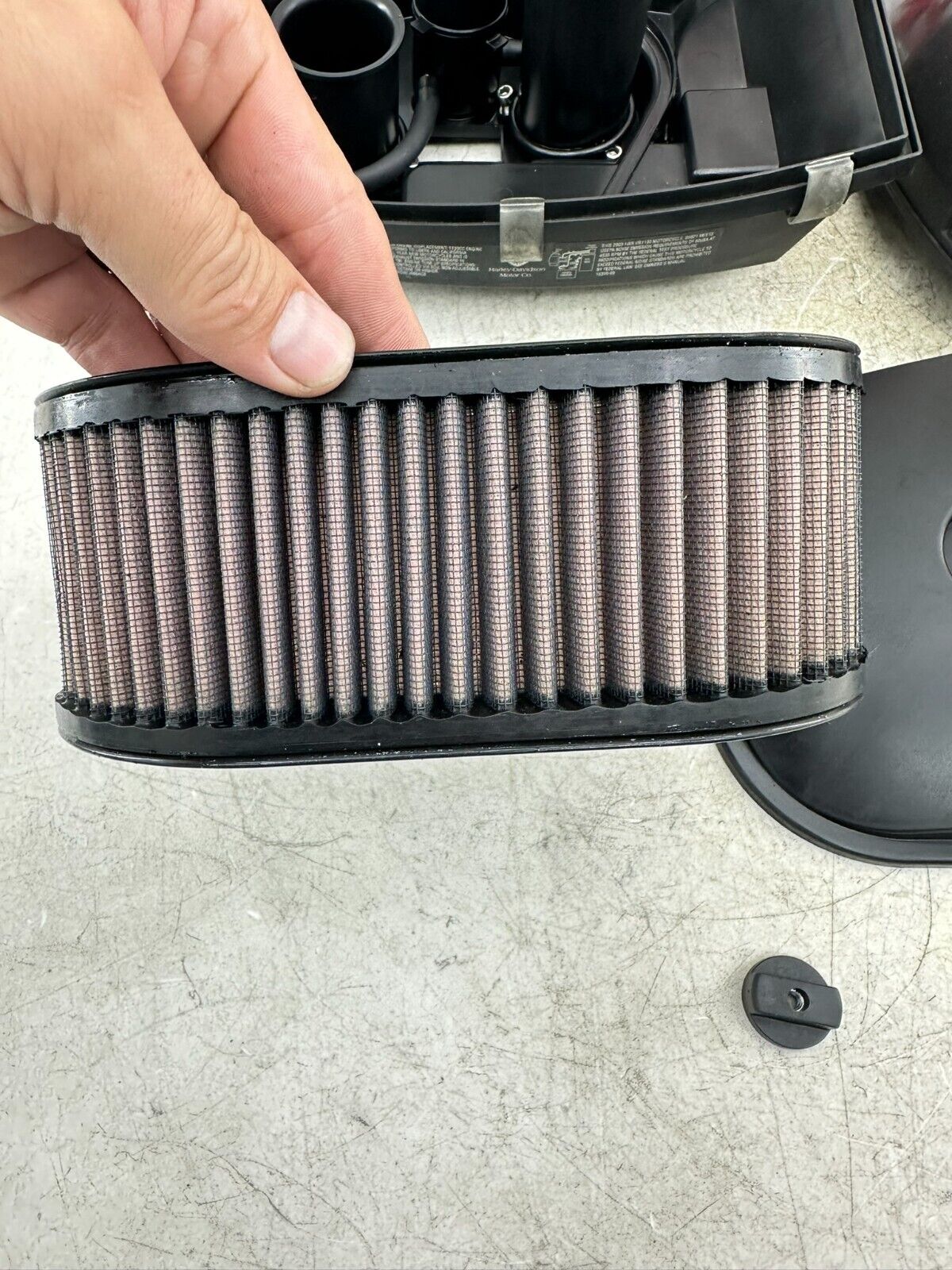 2003 Harley Davidson V Rod VRSCA Air Intake K&N Filter Cleaner Box Housing Cover