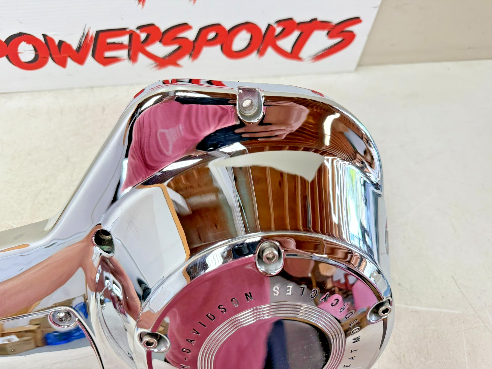 2003 HARLEY ELECTRA GLIDE Outer Primary Clutch Chrome Cover 100 Anniversary