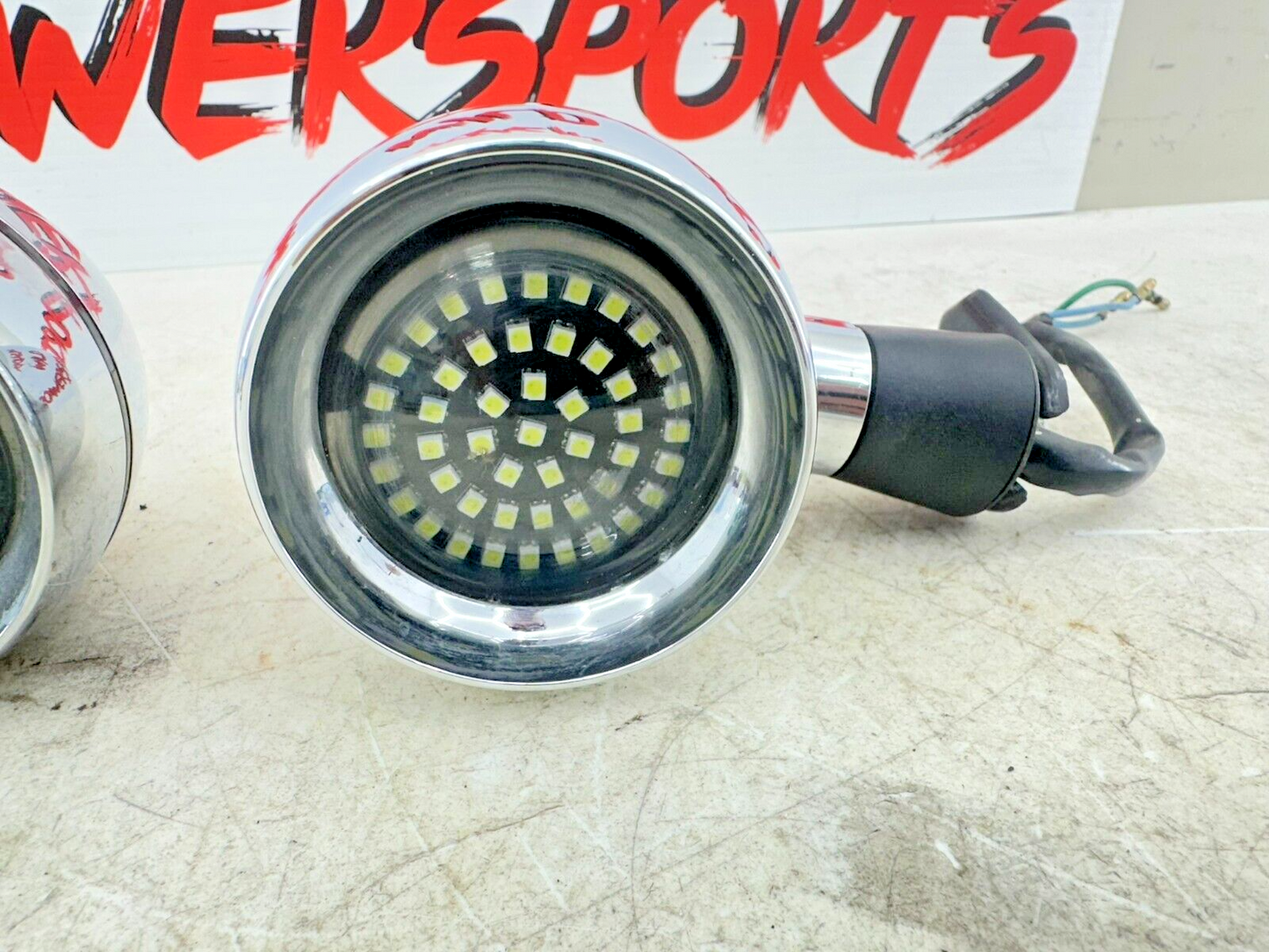 1999 HONDA VALKYRIE INTERSTATE Chrome Right Left + Front Turn Signal W/ LED Bulb
