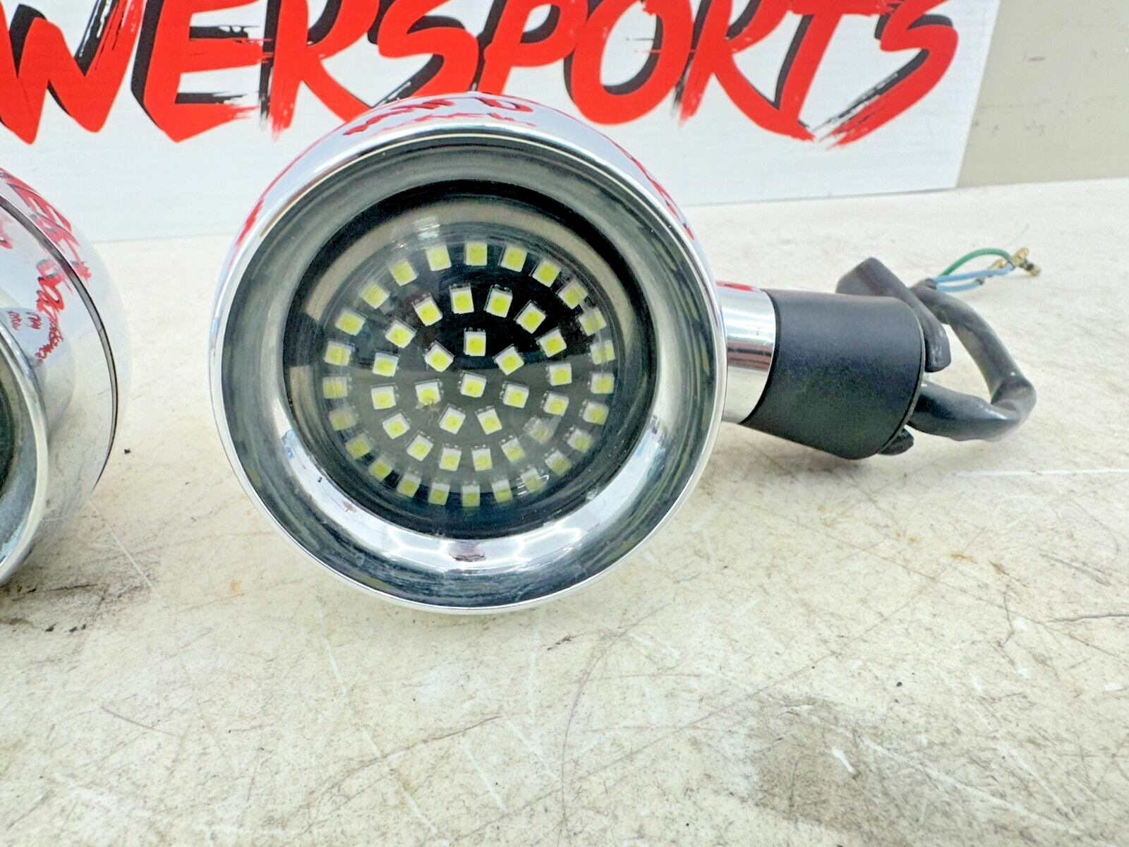 1999 HONDA VALKYRIE INTERSTATE Chrome Right Left + Front Turn Signal W/ LED Bulb