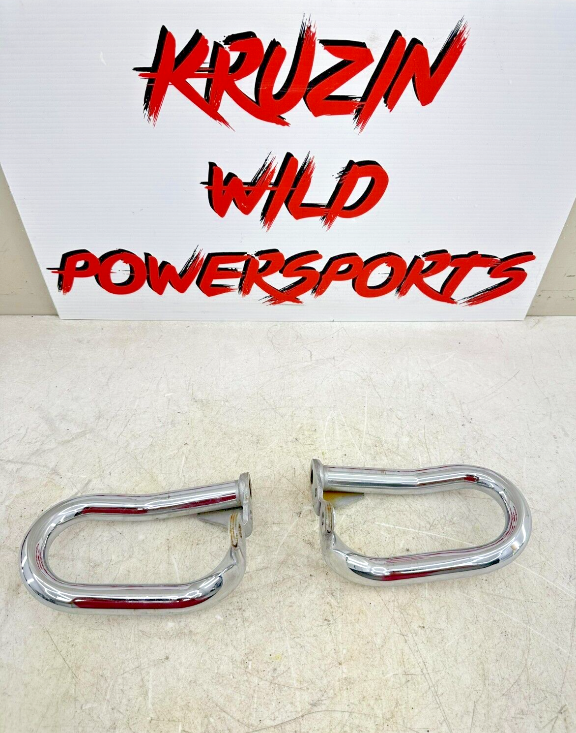 2004 Honda Goldwing GL1800 Right Left Chrome Saddlebag Crash Guard Bars