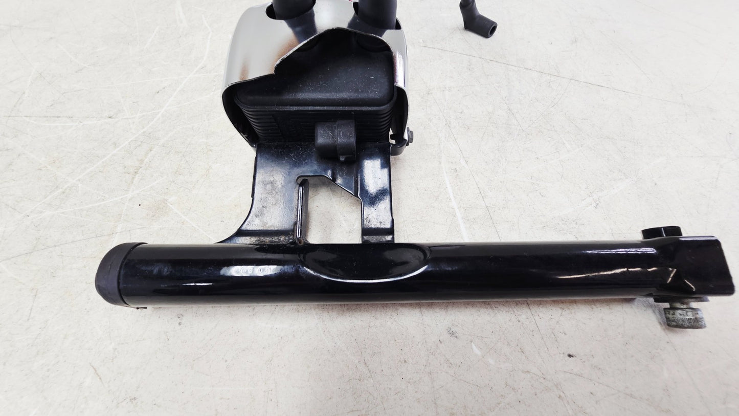 2000 HARLEY SOFTAIL DEUCE Ignition Coil Chrome Cover Spark Plug & Seat Bracket