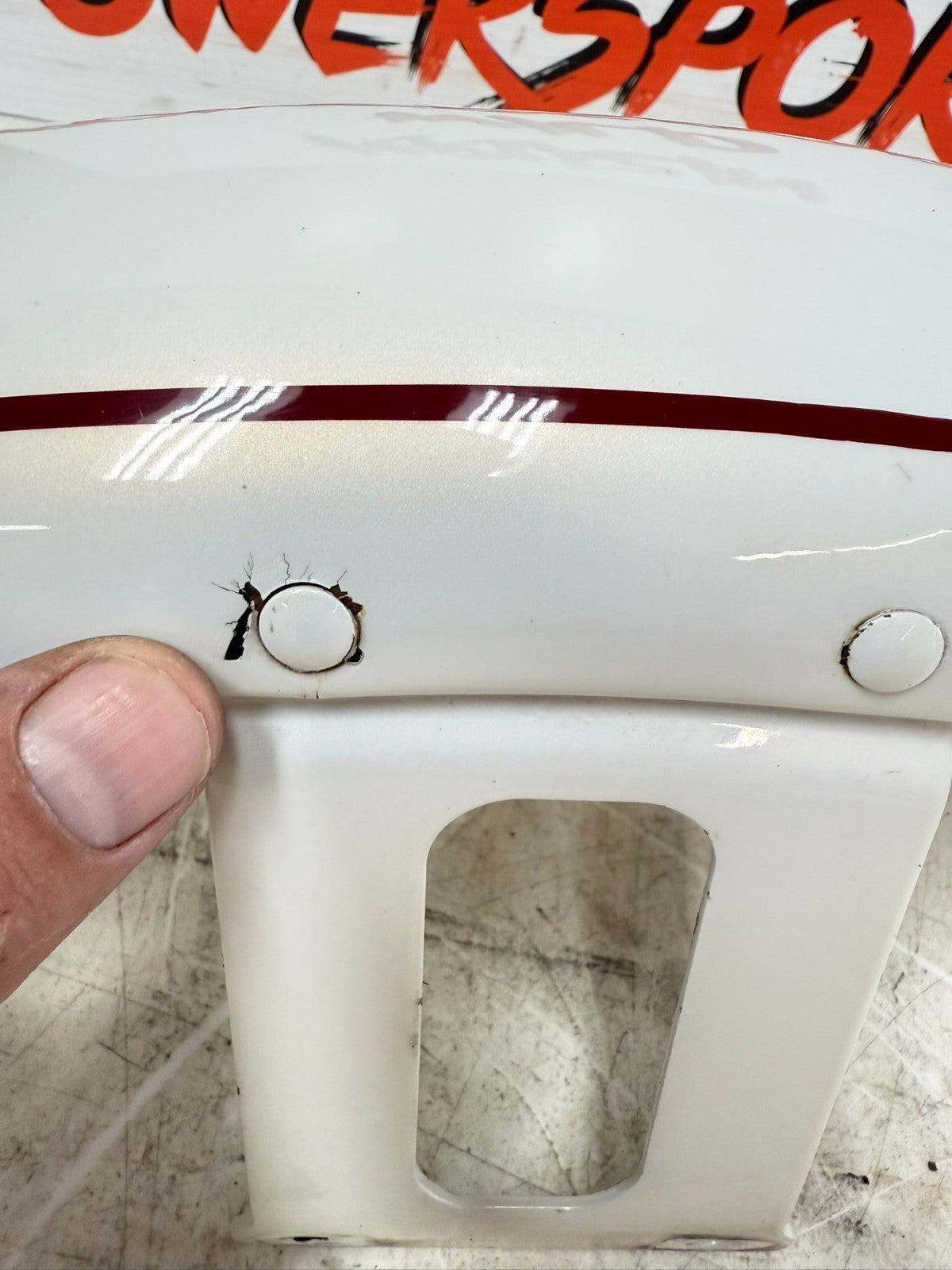 2003 HARLEY DYNA WIDE GLIDE Front Fender Pearl White 100th Anniversary