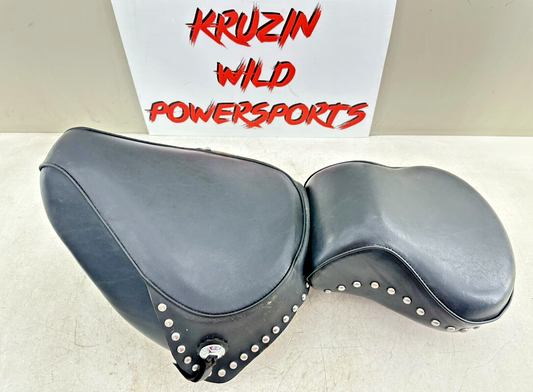 1995 HARLEY SOFTAIL Driver Passenger Seat Saddle 2 Up Studded