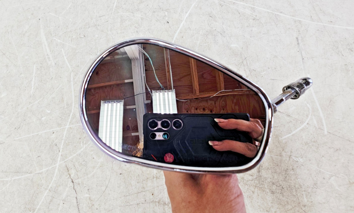 2003 HARLEY ELECTRA GLIDE Chrome Left Rear View Mirror