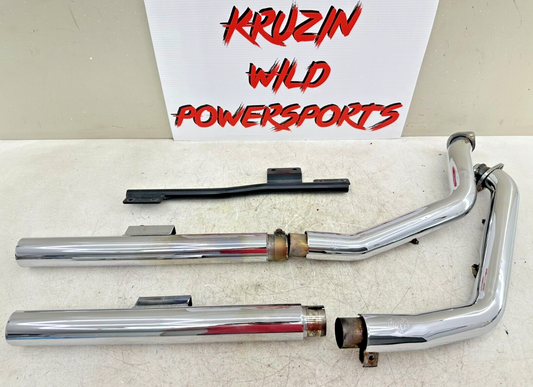 2006 HARLEY SOFTAIL DELUXE Vance + Hines Exhaust System Header Slip On Muffler