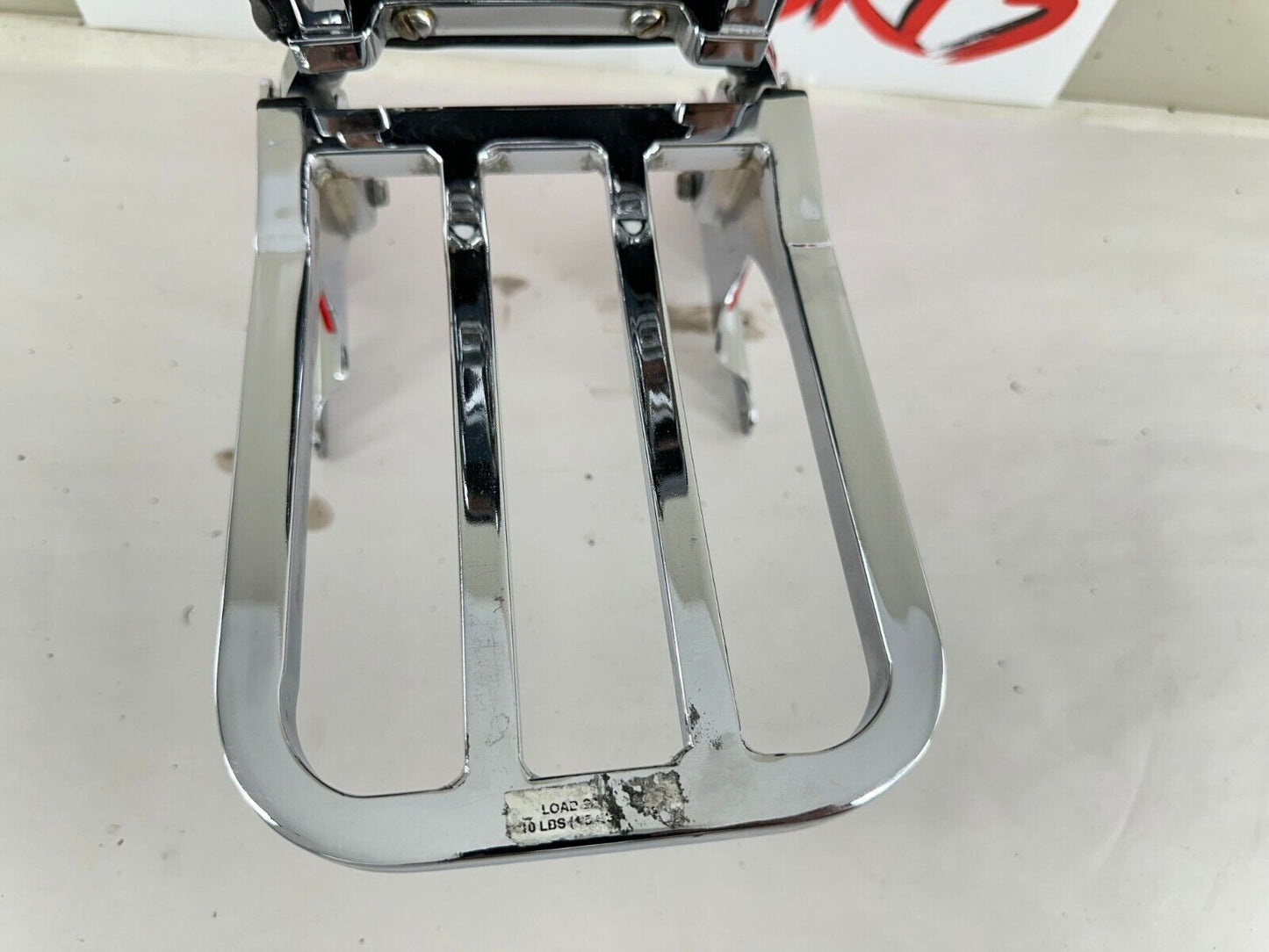 2003 Harley Davidson Sportster Rear Passenger Backrest Sissy Bar + Luggage Rack