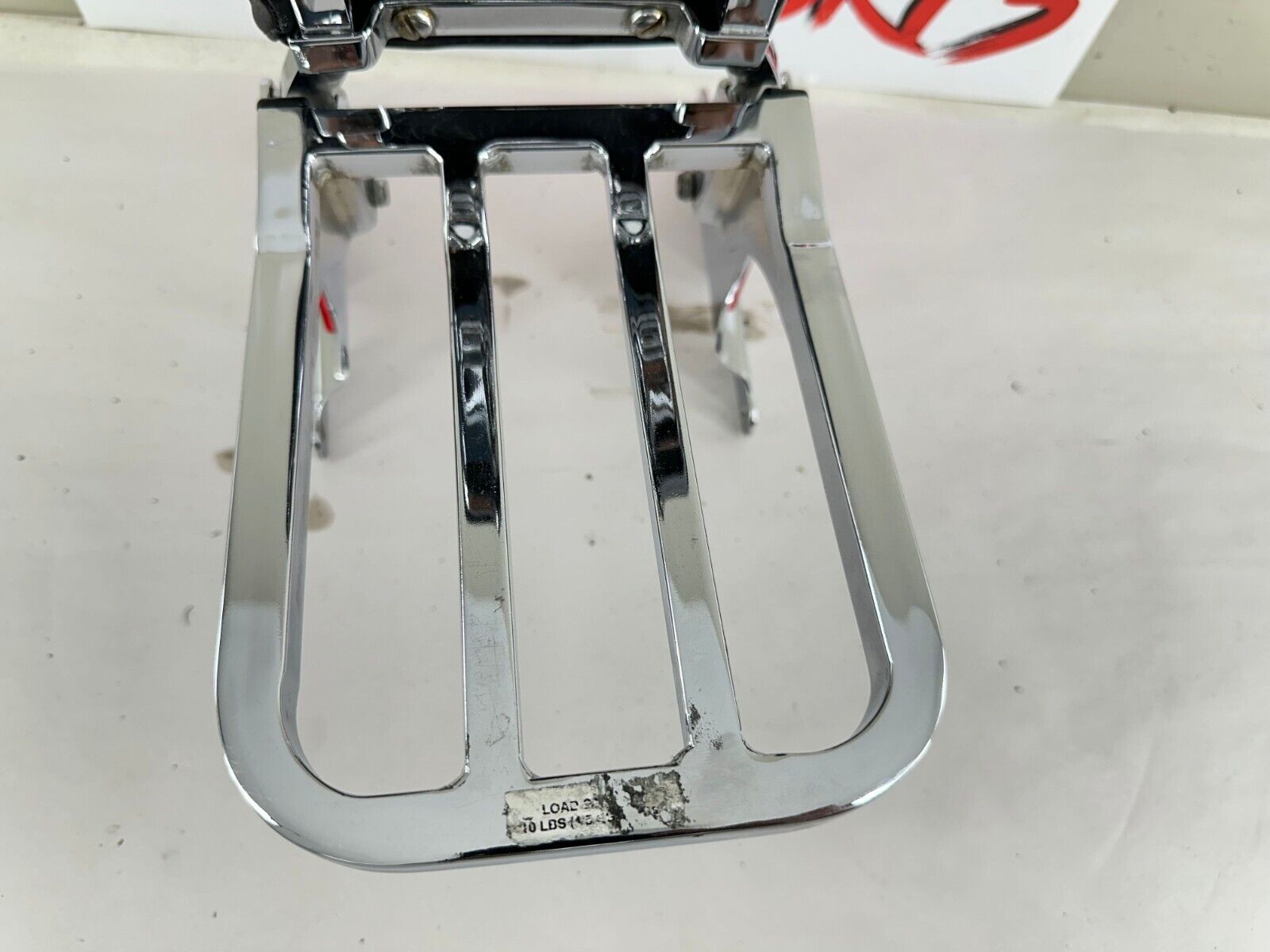 2003 Harley Davidson Sportster Rear Passenger Backrest Sissy Bar + Luggage Rack