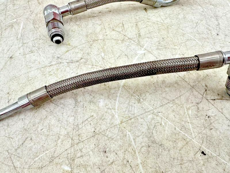 1999 HARLEY FLH ELECTRA GLIDE OEM HD Braided Fuel Lines Pipes