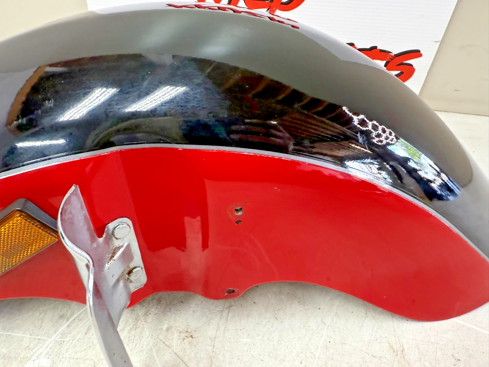 2001 HONDA VALKYRIE INTERSTATE OEM Front Fender With Chrome Trim Tip