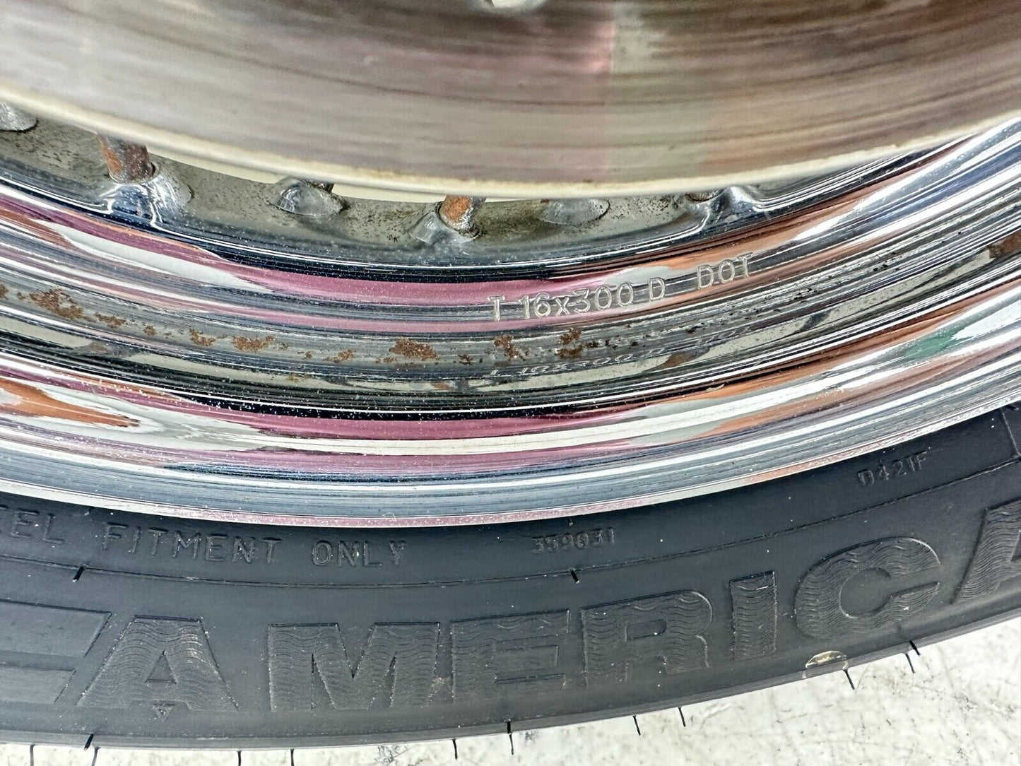 2003 HARLEY DAVIDSON SOFTAIL 16" Front Wheel Rim Tire Spoke Laced OEM HD