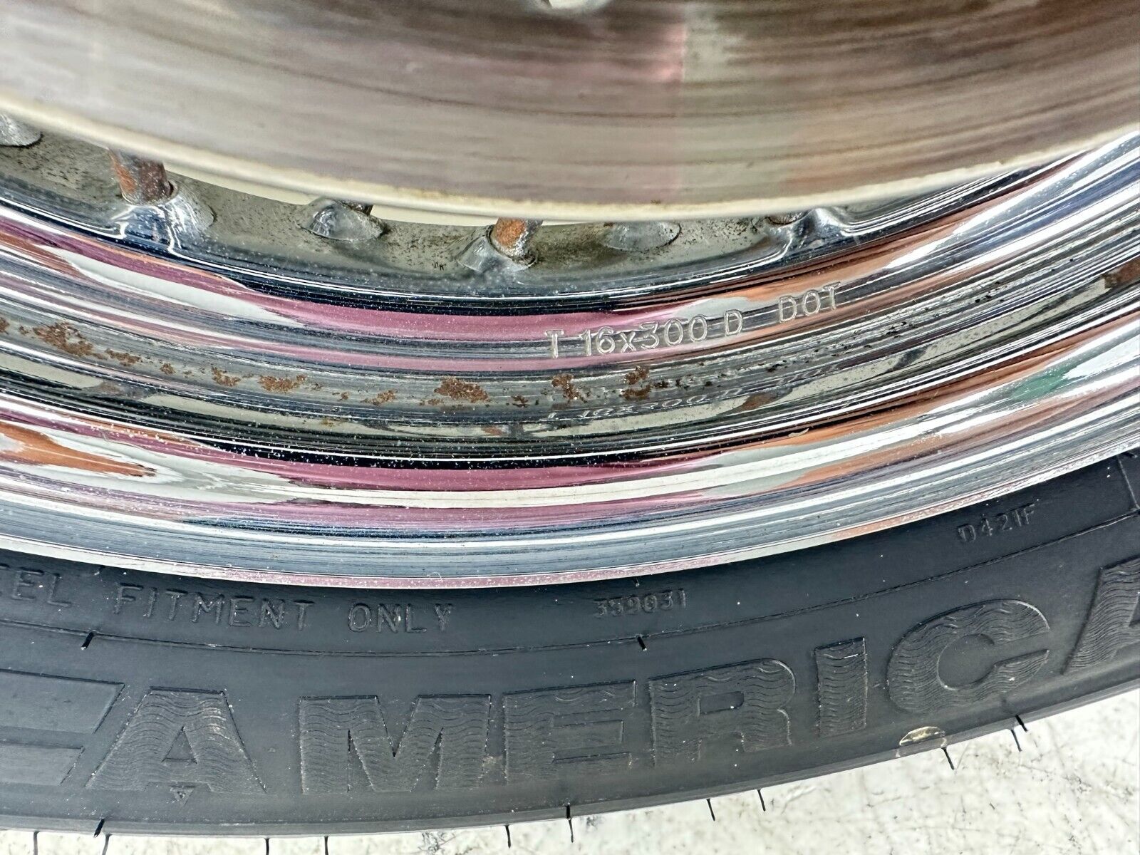 2003 HARLEY DAVIDSON SOFTAIL 16" Front Wheel Rim Tire Spoke Laced OEM HD