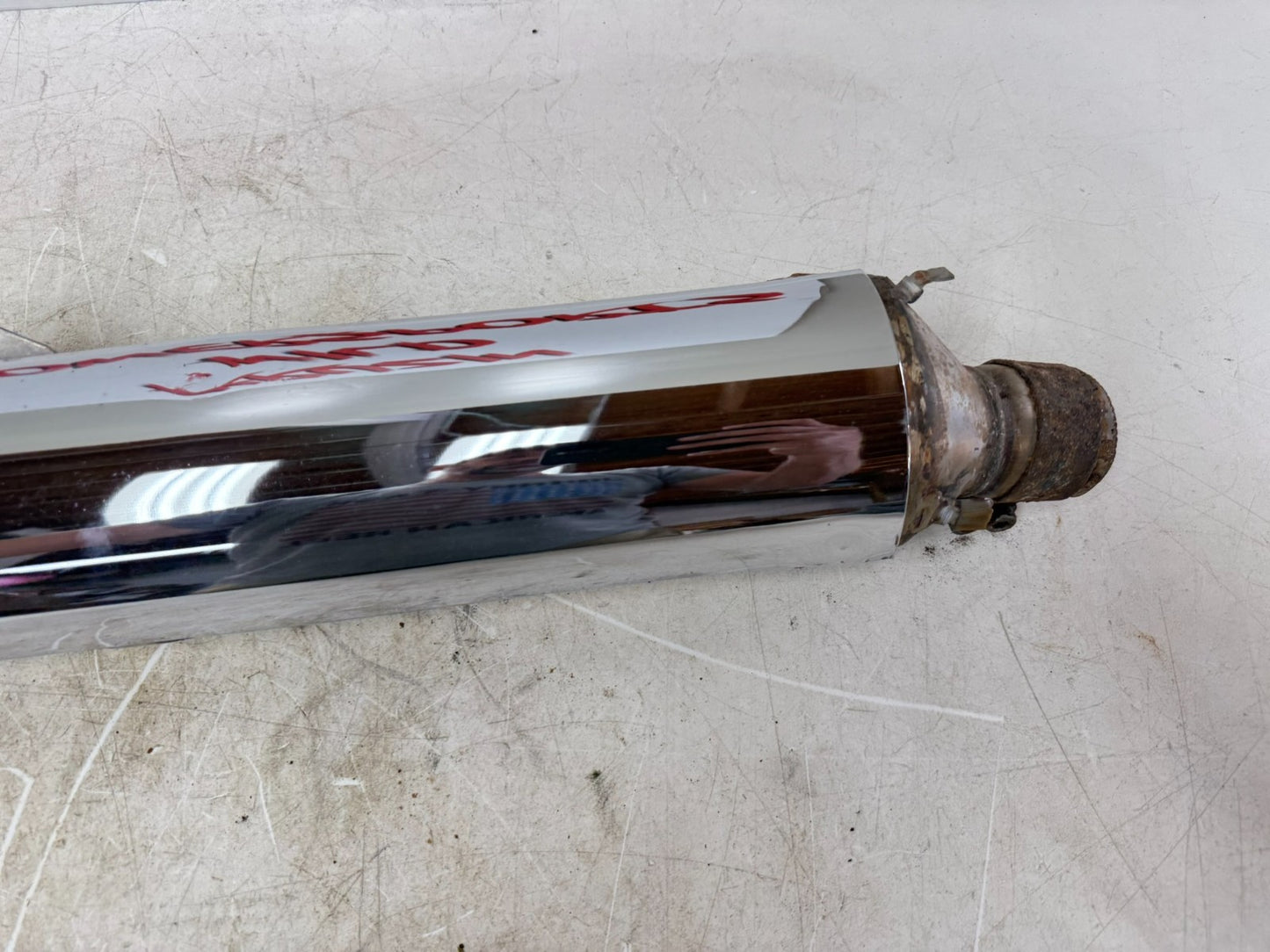 2002 Honda Goldwing GL1800 Left Exhaust Pipe Muffler Slip On Can Silencer