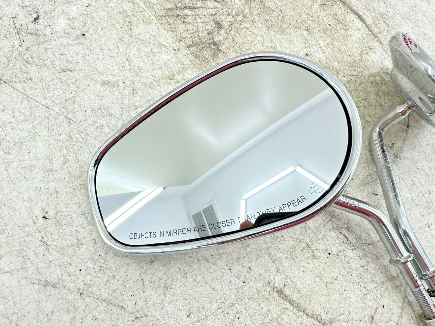 2006 Harley Dyna Low Rider OEM HD Chrome Rear View Mirrors Right + Left