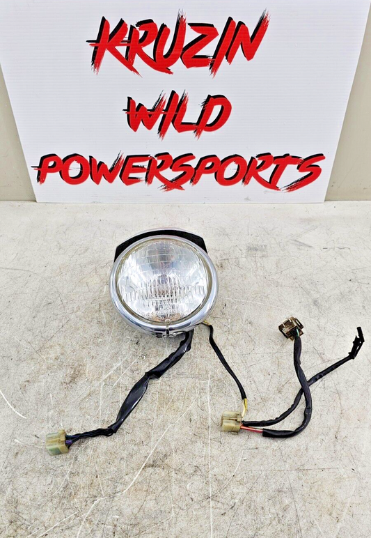 1995 HARLEY DYNA CONVERTIBLE Headlight Head Lamp + Chrome Mounting Bracket