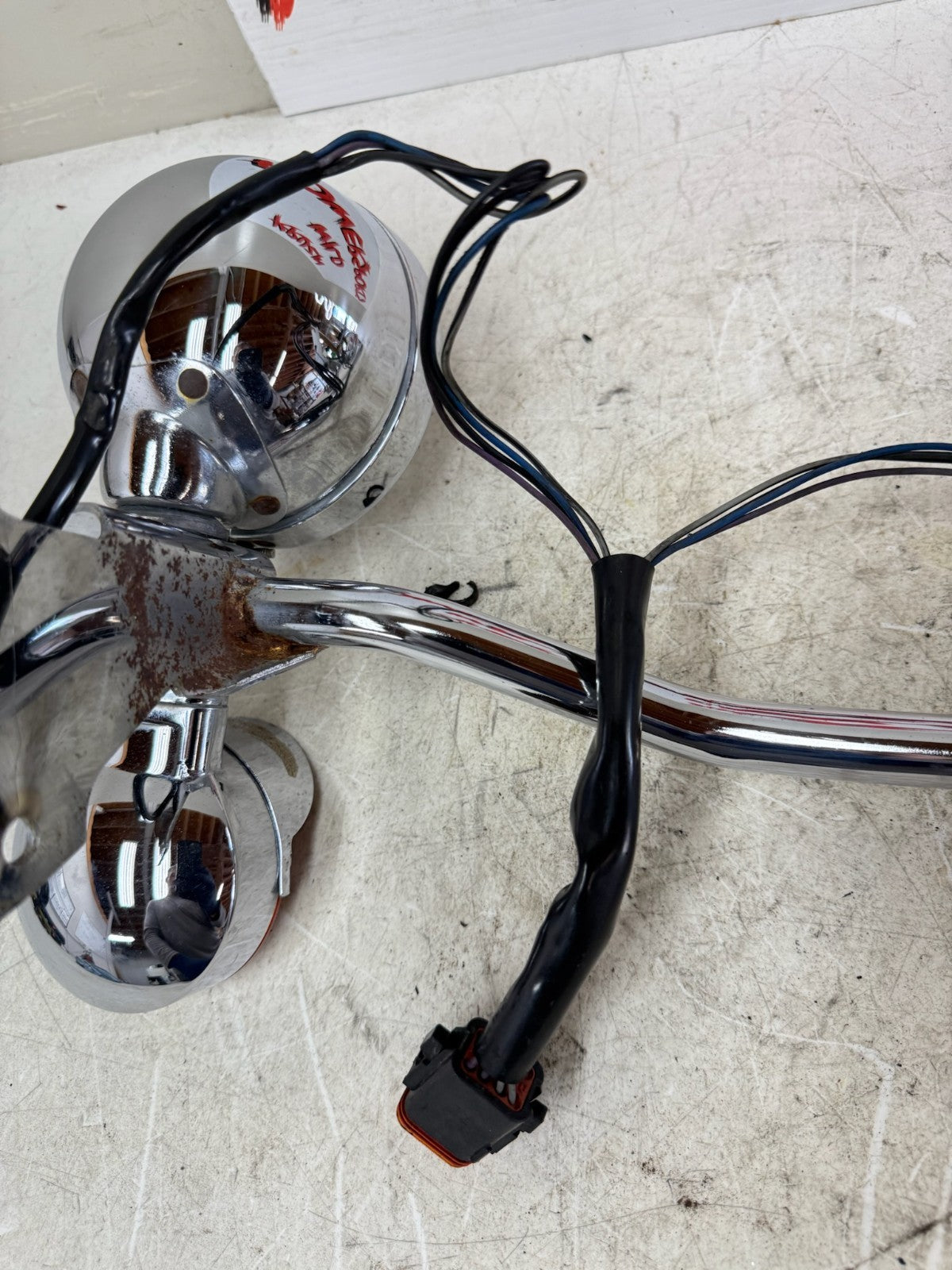1995 HARLEY FLH ELECTRA GLIDE Chrome Highway Fog Lamp Turn Signal Light Bar
