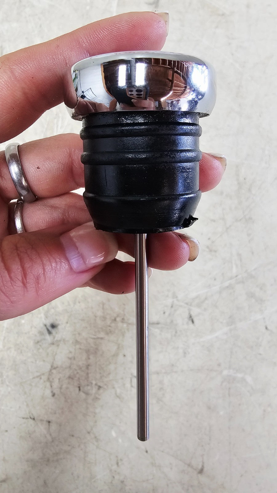 1993 HARLEY SOFTAIL Oil Tank Dipstick Temperature Gauge