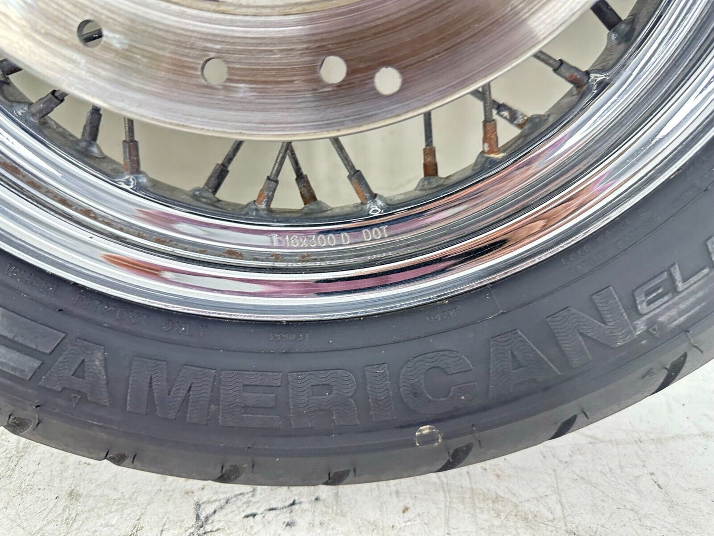 2003 HARLEY DAVIDSON SOFTAIL 16" Front Wheel Rim Tire Spoke Laced OEM HD