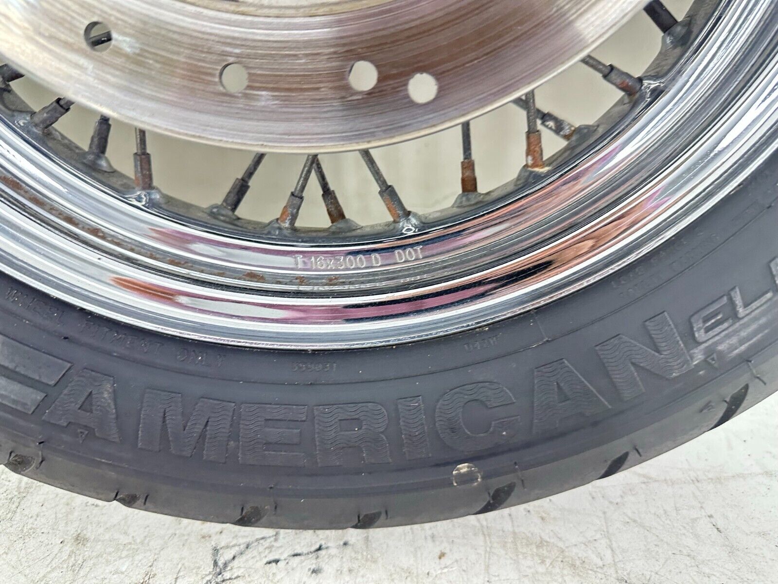 2003 HARLEY DAVIDSON SOFTAIL 16" Front Wheel Rim Tire Spoke Laced OEM HD