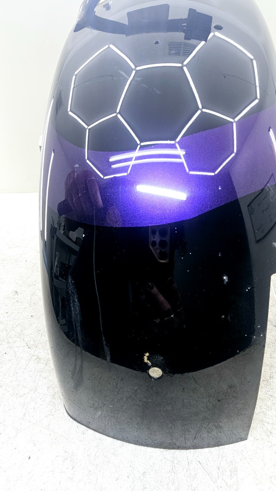 1998 HARLEY FLH ROADKING Rear Fender Brake Turn BLACK PURPLE FLAME OEM HD PAINT