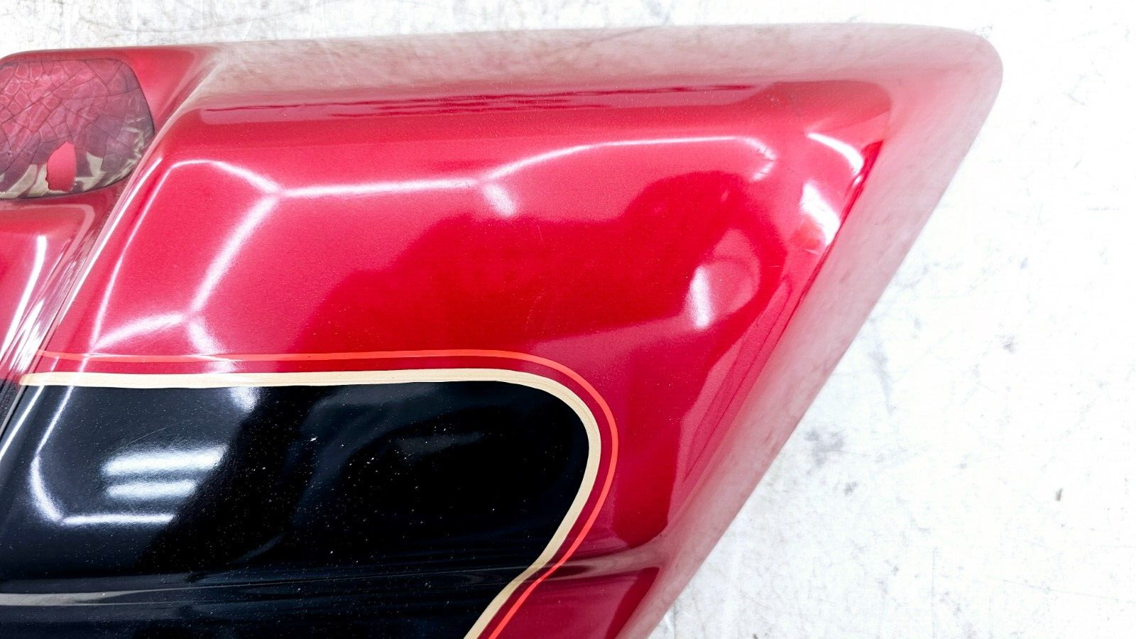 1998 HARLEY FLH ELECTRA GLIDE Right Side Cover Fairing Panel Cowl RED BLACK OEM