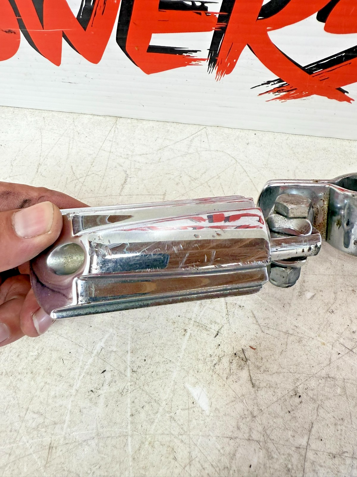 2003 HARLEY ELECTRA GLIDE Chrome Highway Footpeg Rest Pads & MTG Hardware