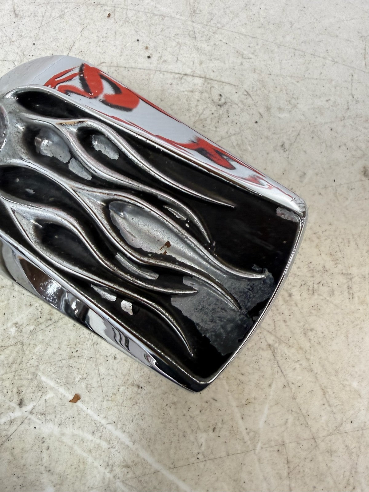 1993 HARLEY DYNA Wide Glide Chrome Flame Mirrors Left Right Inferno Mirror